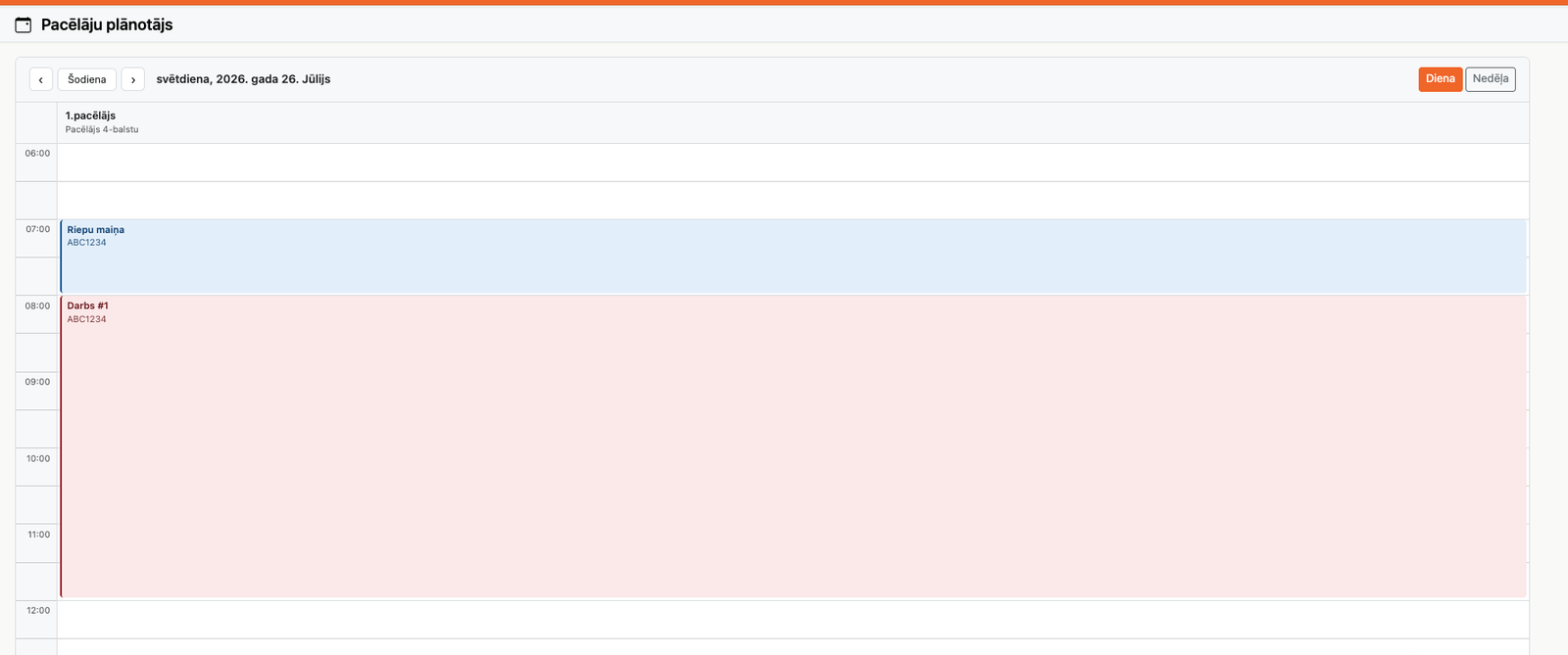Bays scheduler — Screenshot 2